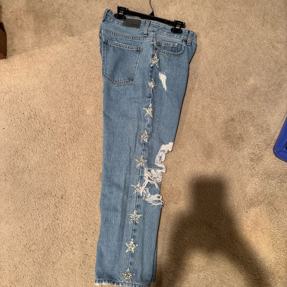 Carmar Denim Mom Jean with Star Detail
